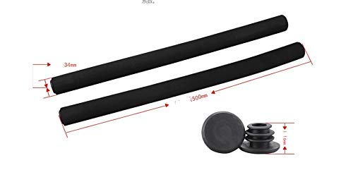 Scooter Bike Grips Cubierta del Manillar Mountain Bike Manubrio Grips Esponja de Espuma, viga del Extremo de la Barra con Tapones 300 mm/Espuma de Alta Densidad/Negro Scooter Bike Grips Cubierta del Manillar Mountain Bike Manubrio Grips Esponja de Espuma, viga del Extremo de la Barra con Tapones 300 mm/Espuma de Alta Densidad/Negro
