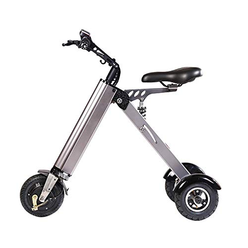scooter Mini Eléctrico Plegable Triciclo Peso 13 Kg con 3 Límite De Velocidad De Engranajes Y 3 Amortiguadores Especialmente For Las Personas Mayores De 50 Años En Viaje