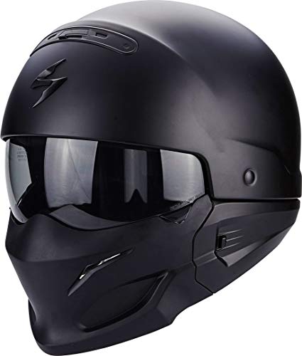Scorpion Casco Moto exo-combat, Matt black, l Scorpion Casco Moto exo-combat, Matt black, l