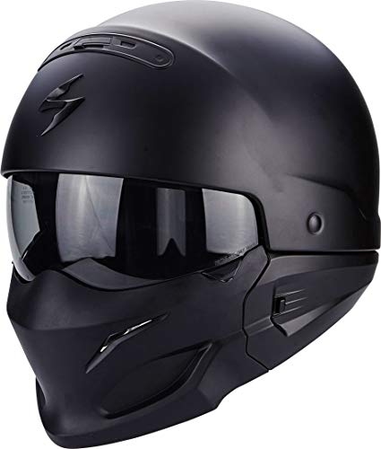 Scorpion Casco Moto exo-combat, Matt black, l