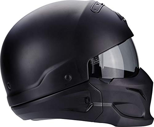 Scorpion Casco Moto exo-combat, Matt black, l