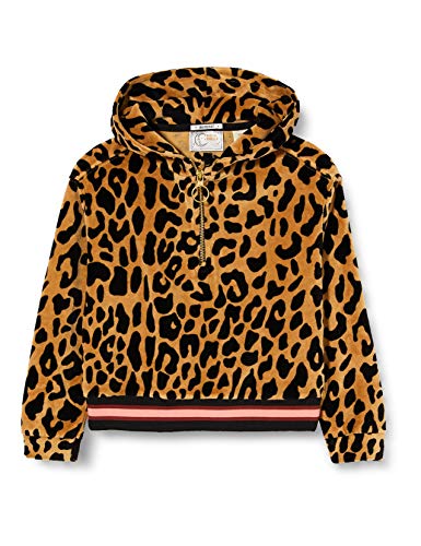 Scotch & Soda R´Belle Oversized Half-Zip Velour Leopard Hoody Sudadera con Capucha, Combo L 0591, 6 para Niñas Scotch & Soda R´Belle Oversized Half-Zip Velour Leopard Hoody Sudadera con Capucha, Combo L 0591, 6 para Niñas