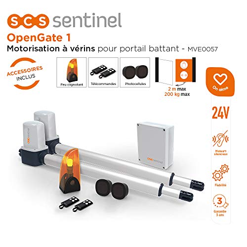 SCS Sentinel Opengate 1 - Motorización de Gato para Puerta Corredera, 24 V