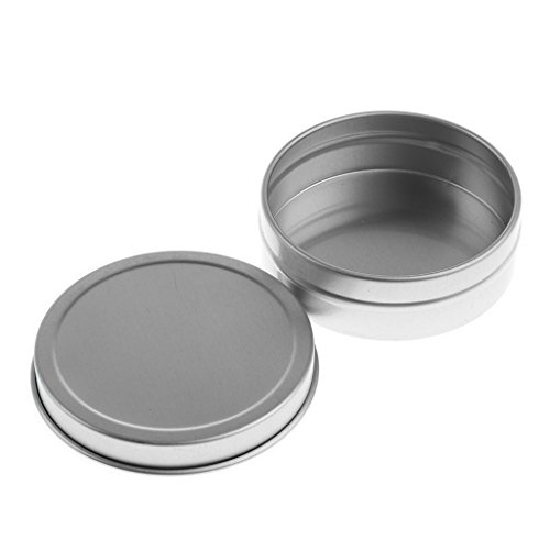 SDENSHI 10x 60ml Tarro de Almacenamiento de Lata de Aluminio Envases de Cosméticos Tapas de Rosca SDENSHI 10x 60ml Tarro de Almacenamiento de Lata de Aluminio Envases de Cosméticos Tapas de Rosca