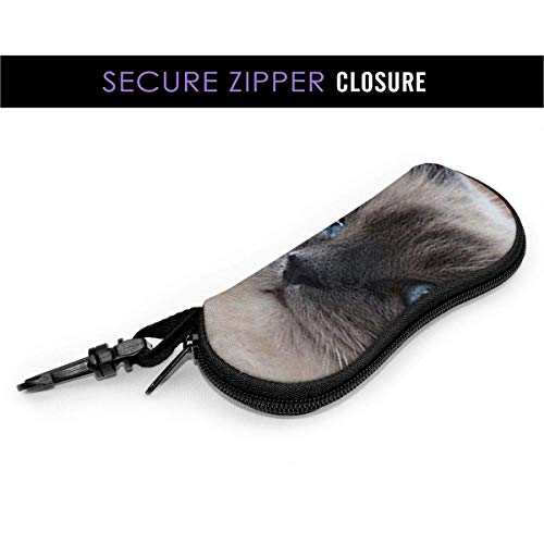 SDFGJ Estuche para gafas suave con mosquetón, estuche para gafas de sol portátil Adorable Green SDFGJ Estuche para gafas suave con mosquetón, estuche para gafas de sol portátil Adorable Green