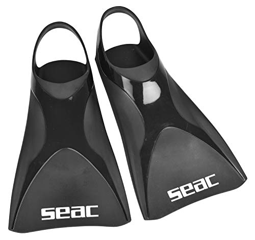 SEAC Aletas Atom - Aletas de Entrenamiento para natación, Color Negro, Talla 43-45 SEAC Aletas Atom - Aletas de Entrenamiento para natación, Color Negro, Talla 43-45