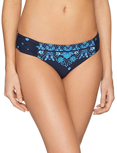 Seafolly Sunflower Border Ruched Side Retro Braguita de Bikini, Azul (Indigo Indigo), 38 (Talla del Fabricante: 10) para Mujer