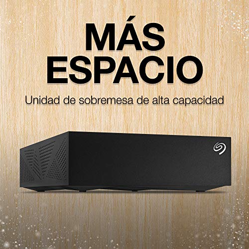 Seagate Expansion Desktop, Unidad de disco duro externa de 8 TB, HDD, USB 3.0 para PC, ordenador portátil y Mac y 2 años de servicios Rescue (STGY8000400), Negro