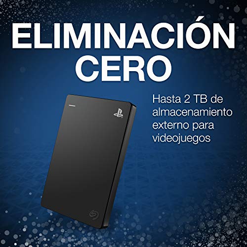 Seagate Game Drive, 2 TB, Unidad de disco duro externa, HDD portátil, compatible con PS4 (STGD2000200)