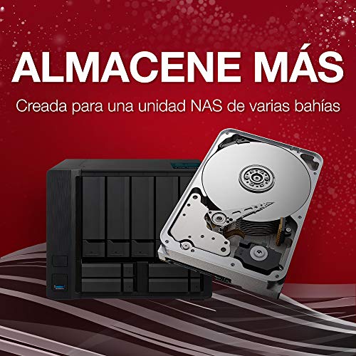 Seagate IronWolf Pro, 14 TB, NAS, Disco duro interno, HDD, CMR 3,5" SATA 6 Gb/s, 7200 r.p.m., caché de 256 MB para almacenamiento RAID, servicio de recuperación de datos (ST14000NE0008)