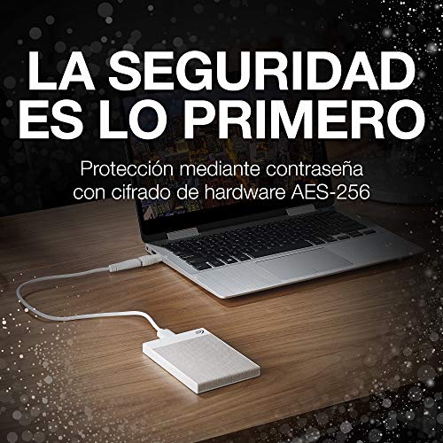 Seagate Ultra Touch HDD, 1 TB, Unidad De Disco Duro Externa, Blanca, USB-C, USB 3.0, 1 año de Mylio Create, 4 meses Plan Adobe Creative Cloud Photography y 2 años de servicios Rescue (STHH1000402) Seagate Ultra Touch HDD, 1 TB, Unidad De Disco Duro Externa, Blanca, USB-C, USB 3.0, 1 año de Mylio Create, 4 meses Plan Adobe Creative Cloud Photography y 2 años de servicios Rescue (STHH1000402)