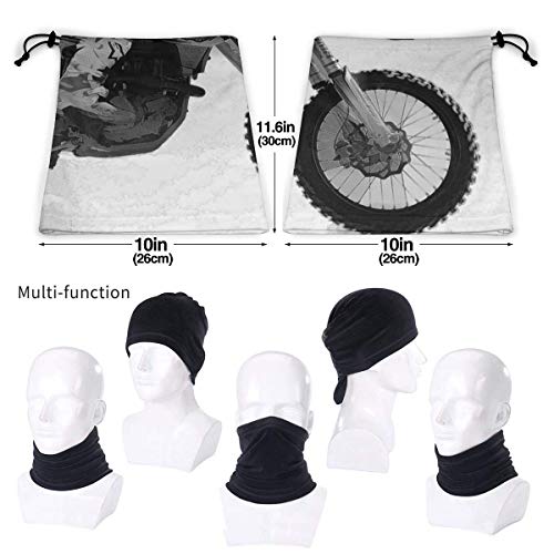 Seamless Face Cover Bandanas Neck Warmer Scarf Gaiter Windproof Men And Women，Motocross Dirt Bike Racer