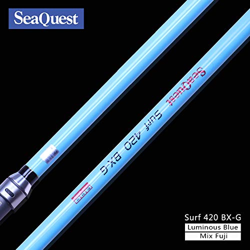 Seaquest Surfcasting Carbon Surf Rod 420cm Mix Fuji Blue Surf Fishing Rod