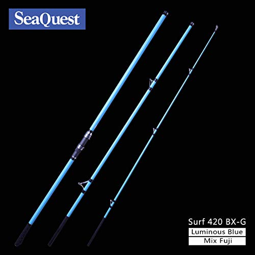 Seaquest Surfcasting Carbon Surf Rod 420cm Mix Fuji Blue Surf Fishing Rod
