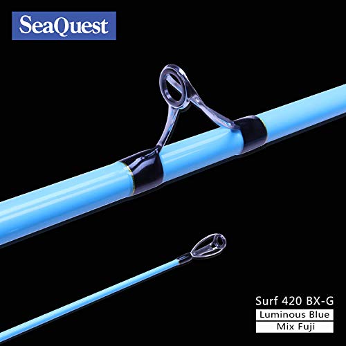 Seaquest Surfcasting Carbon Surf Rod 420cm Mix Fuji Blue Surf Fishing Rod