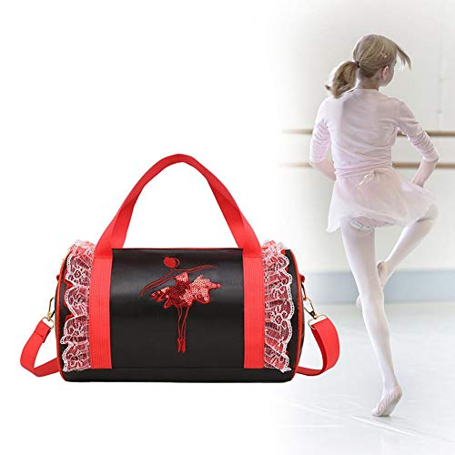 Seasaleshop Bolsas de Danza Ballet para Niña – Bolso Bandolera, Bolsa para Gimnasia/Ballet/Yoga/Danza Moderna/acrobacia/Fitness Ejercicios físicas