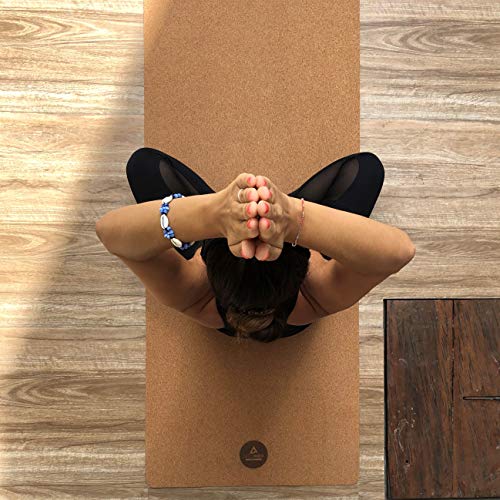 Secoroco Yogistar - Esterilla de yoga (corcho, antideslizante, 4 mm de grosor, vegana, sostenible y reciclable, incluye bolsa de lino Secoroco Yogistar - Esterilla de yoga (corcho, antideslizante, 4 mm de grosor, vegana, sostenible y reciclable, incluye bolsa de lino