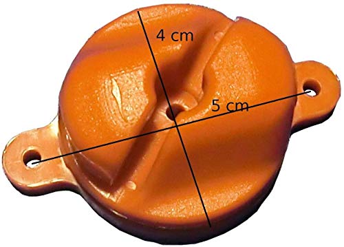 Sedion Pack de Ganchos sujeta-Redes universales antilesión para Dos porterías de fútbol-Sala y Balonmano. 36 Unidades para Dos porterías…