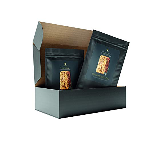 Seed Mix Mezcla para hornear pan de proteínas - paquete 9 panes | 4g. carbohidratos | Sin cereales | Sin gluten | Para Paleo, Keto, Low Carb y desarrollo muscular | para diabéticos | Edición Amazon Seed Mix Mezcla para hornear pan de proteínas - paquete 9 panes | 4g. carbohidratos | Sin cereales | Sin gluten | Para Paleo, Keto, Low Carb y desarrollo muscular | para diabéticos | Edición Amazon
