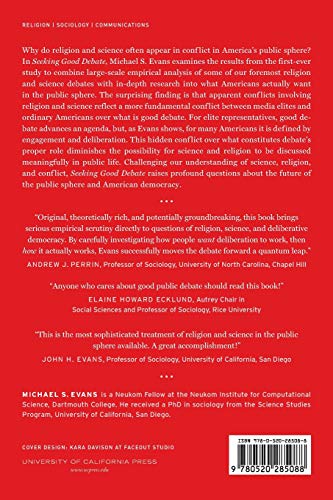 Seeking Good Debate: Religion, Science, and Conflict in American Public Life Seeking Good Debate: Religion, Science, and Conflict in American Public Life