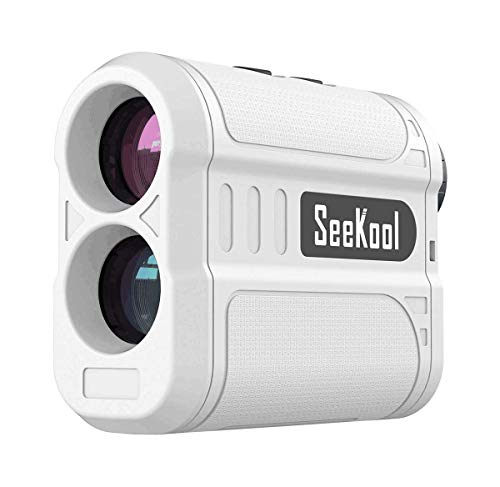SeeKool Telémetro de Golf, 600 metros Telémetro Láser Golf con Compensación de Pendiente, Aumento 6X, Modo de bloqueo de asta de bandera, Vibración, Modo de escaneo, IP54 Impermeable, para Golf y Caza SeeKool Telémetro de Golf, 600 metros Telémetro Láser Golf con Compensación de Pendiente, Aumento 6X, Modo de bloqueo de asta de bandera, Vibración, Modo de escaneo, IP54 Impermeable, para Golf y Caza