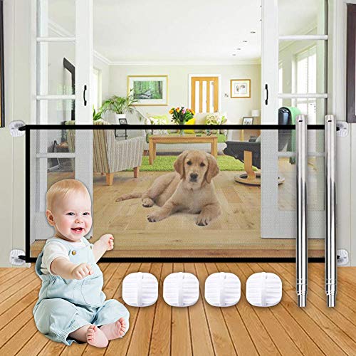 SEGMINISMART Puerta Mágica para Perros,Puerta mágica para Mascotas o bebés,Barrera Seguridad Perros,Barrera para Perro,Portón portátil y Plegable para Separar bebés y Mascotas… SEGMINISMART Puerta Mágica para Perros,Puerta mágica para Mascotas o bebés,Barrera Seguridad Perros,Barrera para Perro,Portón portátil y Plegable para Separar bebés y Mascotas…