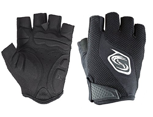 Seibertron de los Hombres/De Las Mujeres Medio Dedo/sin Dedos Guantes de Ciclismo MTB Road compitiendo con Guantes Biking de la Bicicleta Guantes Guantes Gel Pad Riding Negro S