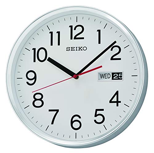 Seiko QXF104S - Reloj de Pared (plástico), Color Plateado
