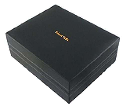 Select Gifts Málaga Ciudad Bandera España Clip de Corbata Gemelos Box Set de Regalo