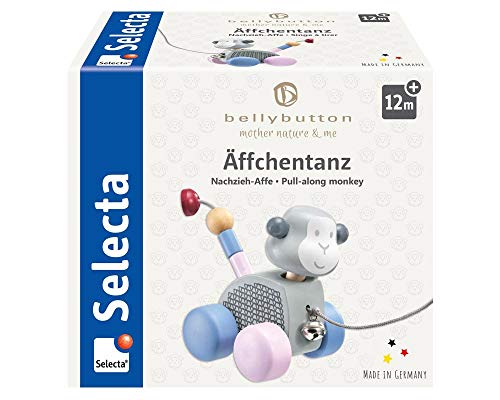 Selecta- Baile de Mono, Juguete Deslizante y para Tirar de Madera, 11 cm, Bellybutton (Schmidt Spiele 64025) Selecta- Baile de Mono, Juguete Deslizante y para Tirar de Madera, 11 cm, Bellybutton (Schmidt Spiele 64025)