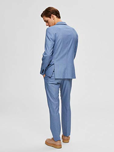 SELECTED HOMME Slhslim-mylologan Lt Blue Stc BLZ B Noos Blazer, Azul Claro, 90 para Hombre SELECTED HOMME Slhslim-mylologan Lt Blue Stc BLZ B Noos Blazer, Azul Claro, 90 para Hombre