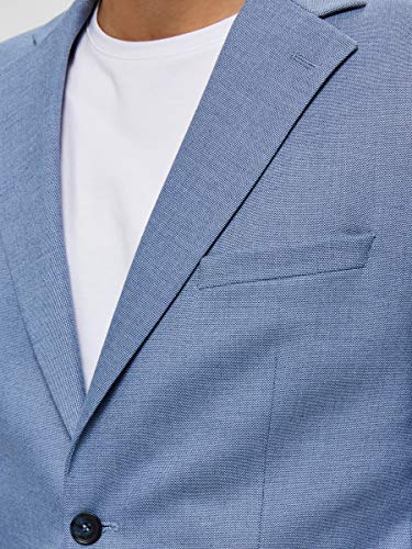 SELECTED HOMME Slhslim-mylologan Lt Blue Stc BLZ B Noos Blazer, Azul Claro, 90 para Hombre SELECTED HOMME Slhslim-mylologan Lt Blue Stc BLZ B Noos Blazer, Azul Claro, 90 para Hombre