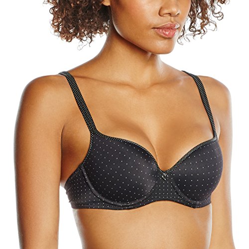 Selene Francesca Sujetador Copa Foam con Aros para Mujer Negro, B.90