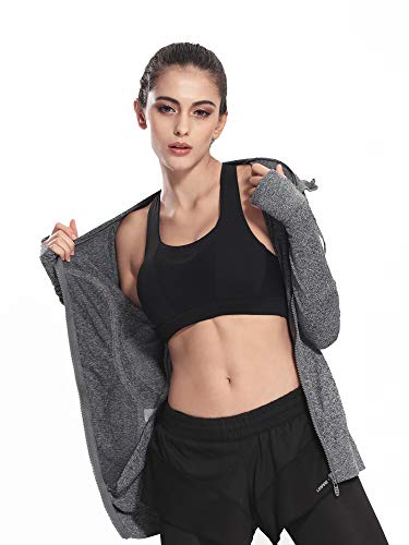 Selighting Chaqueta Deporte Mujer Running Tops Chicas Fitness Ropa Elástica de Secado Rápido Sudaderas Chaquetas Deportivas Yoga Running Gym