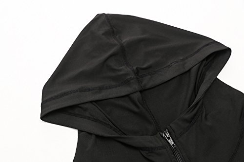 Selighting Chaqueta Deportiva de Manga Larga para Mujeres Sudadera Deporte con Capucha para Yoga,Correr,Gimnasio etc.