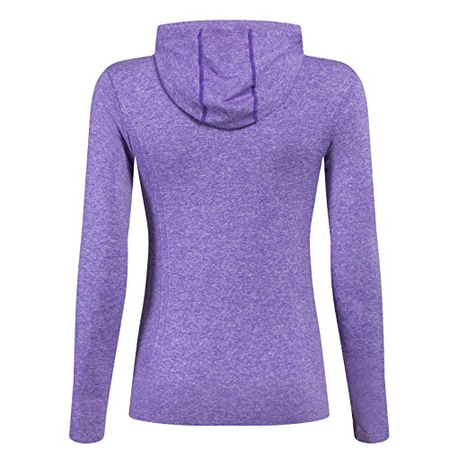 Selighting Chaquetas Deportivas Mujer Sudadera Fitness con Capucha y Cremallera de Manga Larga para Gimnasio,Gym,Running,Correr,Ciclismo (M, Morado) Selighting Chaquetas Deportivas Mujer Sudadera Fitness con Capucha y Cremallera de Manga Larga para Gimnasio,Gym,Running,Correr,Ciclismo (M, Morado)