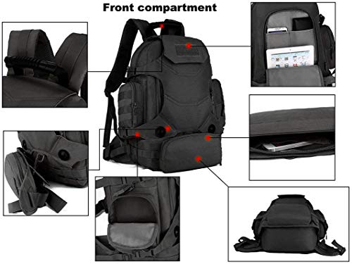 Selighting Mochila Táctica Impermeable 40L Mochilas Hombre Militares MOLLE de 900D Nylon con Múltiples Bolsillos para Senderismo,Acampada,Montañismo,Caza,Viaje Selighting Mochila Táctica Impermeable 40L Mochilas Hombre Militares MOLLE de 900D Nylon con Múltiples Bolsillos para Senderismo,Acampada,Montañismo,Caza,Viaje