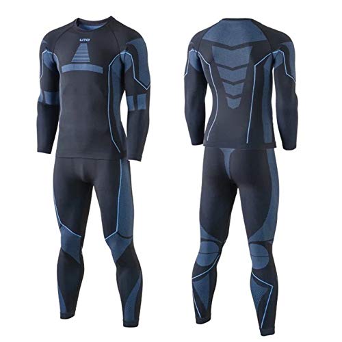 Selighting Set de Ropa Térmica para Hombre,Conjuntos Ropa Interior Deportiva Funcional de Invierno,Transpirable Camiseta Pantalones Térmica para Esquí Ciclismo Fitness Running