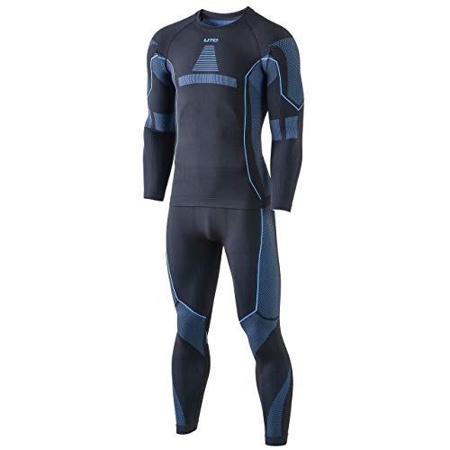 Selighting Set de Ropa Térmica para Hombre,Conjuntos Ropa Interior Deportiva Funcional de Invierno,Transpirable Camiseta Pantalones Térmica para Esquí Ciclismo Fitness Running