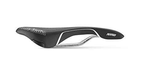 Selle Italia - Sillìn Bicicleta de Carretera Novus Endurance Superflow, Rail TI 316 Tubo Ø7, Sillìn Corto Road Perfomance Fibra-tek Ligero, Ultra Comfort Gel