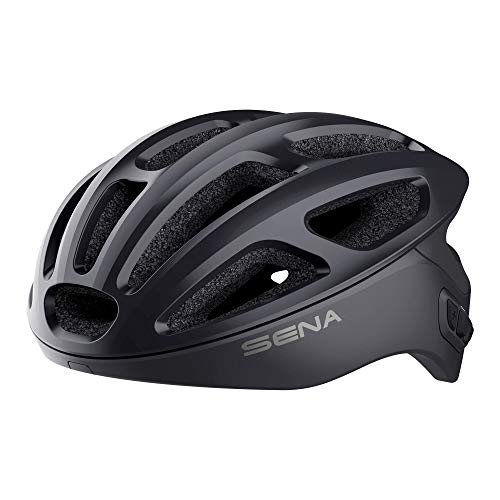 Sena R1 Smart Helmet para ciclismo (Matte Black, Tallas M), Certificado CE