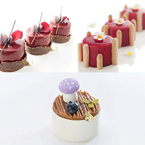 SENHAI 3 moldes cilíndricos de silicona de 15 agujeros para hacer chocolate, dulces, jabón, magdalenas, brownie, pasteles, pudín, galletas, morado, azul, rosa SENHAI 3 moldes cilíndricos de silicona de 15 agujeros para hacer chocolate, dulces, jabón, magdalenas, brownie, pasteles, pudín, galletas, morado, azul, rosa