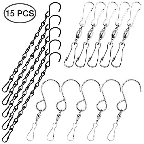 SENHAI - 5 ganchos giratorios para comederos de pájaros, tableros de billar, macetas, ganchos giratorios para fiestas de cristal SENHAI - 5 ganchos giratorios para comederos de pájaros, tableros de billar, macetas, ganchos giratorios para fiestas de cristal