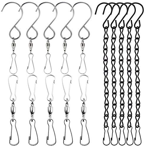 SENHAI - 5 ganchos giratorios para comederos de pájaros, tableros de billar, macetas, ganchos giratorios para fiestas de cristal SENHAI - 5 ganchos giratorios para comederos de pájaros, tableros de billar, macetas, ganchos giratorios para fiestas de cristal