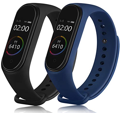 Senka 2 Pack Correas Compatible con Xiaomi Mi Band 4 Xiaomi Mi Band 3,Coloridos Suave Silicona Pulseras de Repuesto para Xiaomi Mi Smart Band 4 y Xiaomi Mi Smart Band 3 (2colors-D) Senka 2 Pack Correas Compatible con Xiaomi Mi Band 4 Xiaomi Mi Band 3,Coloridos Suave Silicona Pulseras de Repuesto para Xiaomi Mi Smart Band 4 y Xiaomi Mi Smart Band 3 (2colors-D)