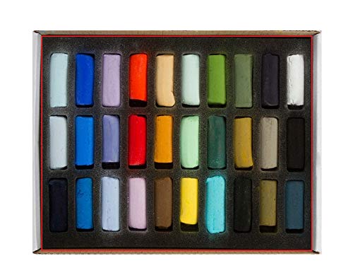 Sennelier Soft Pastel - Estuche de medias barras pastel, 30 Demi-Pastels tendres à l'écu Plein air, Set Bord DE MER, Pastel Extra Fins - Qualité Artistique (France Import)