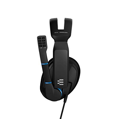 Sennheiser GSP 300 - Microauricular cerrado para gaming, color negro y azul, Around Ear Sennheiser GSP 300 - Microauricular cerrado para gaming, color negro y azul, Around Ear