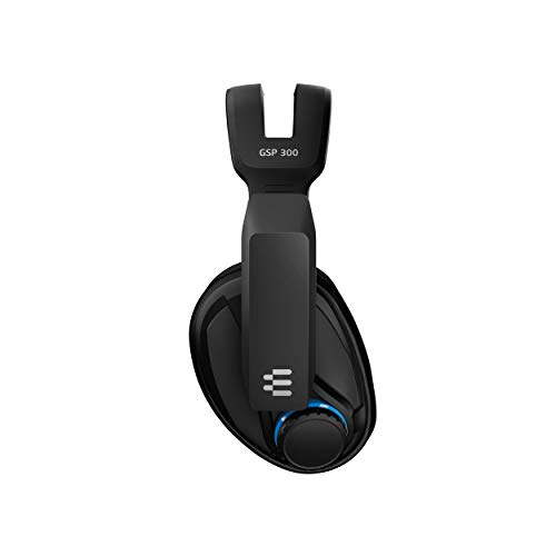 Sennheiser GSP 300 - Microauricular cerrado para gaming, color negro y azul, Around Ear Sennheiser GSP 300 - Microauricular cerrado para gaming, color negro y azul, Around Ear