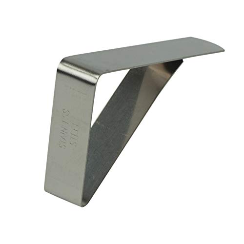 Sensalux - Pinzas para mesa (acero inoxidable, 12 unidades, para interiores y exteriores)