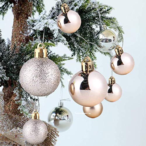 Senteen Bolas de Navidad Doradas 30PCS Bolas de Arbol de Navidad Adorno Adornos Copa del Arbol de Navidad, para De Navidad Bodas Y Fiestas Senteen Bolas de Navidad Doradas 30PCS Bolas de Arbol de Navidad Adorno Adornos Copa del Arbol de Navidad, para De Navidad Bodas Y Fiestas